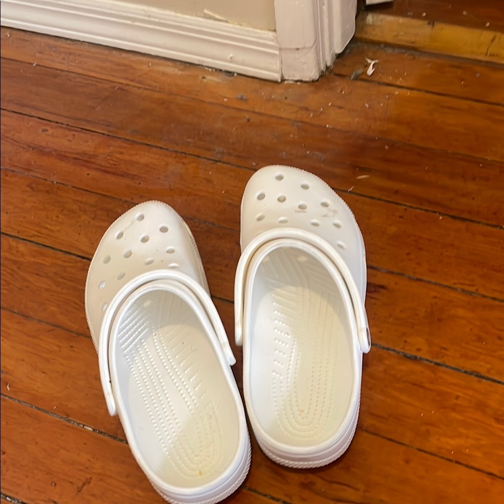 White Crocs